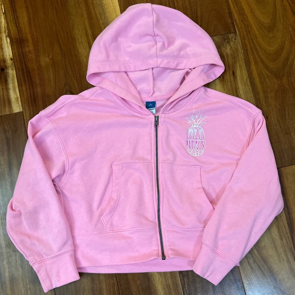 Old Navy Zip Up Lightweight Hoodie, Size 6-7